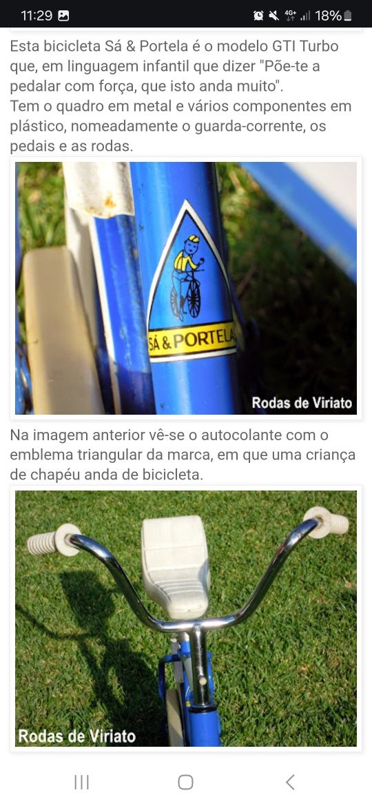 Bicicleta GTI turbo  antiga sà e portela