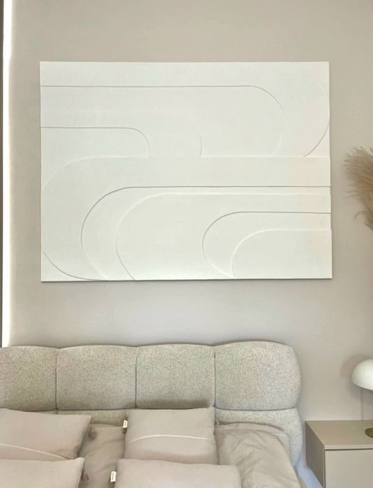 Promocja! Duża Płaskorzeźba 120x160 - Relief geometryczny