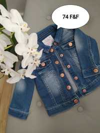 Bluza jeans dla dziewczynki 74 F&F