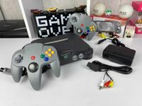 Набір Консоль Н64 Nintendo N64 FAT Europe Charcoal Grey + Геймпад 2 шт