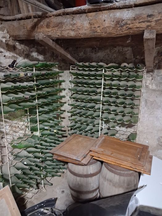 Garrafeiras em metal e garrafas de 1 litro vazias (para engarrafar)