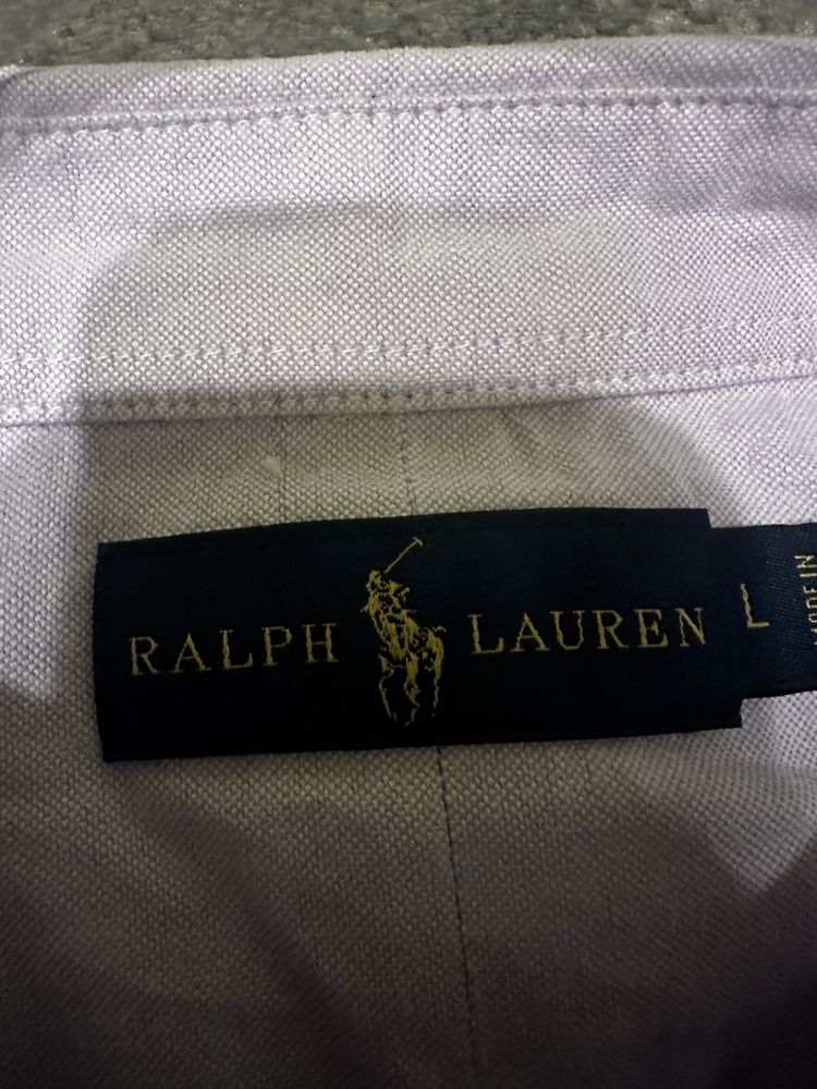 Koszula męska Ralph Lauren liliowa