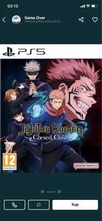 Gra Jujutsu Kaisen Anime PS5 używana jak nowa