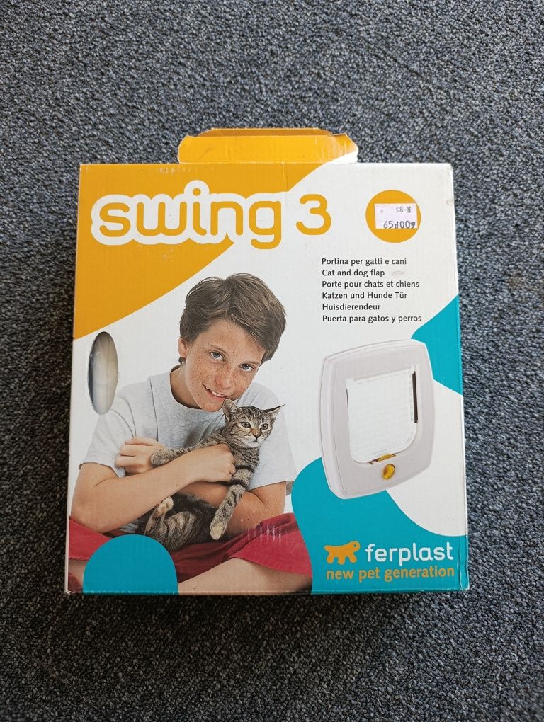 Drzwiczki dla małych psów i kotów, Ferplast model Swing 3