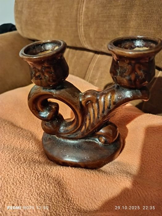 Świecznik z okresu PRL-U