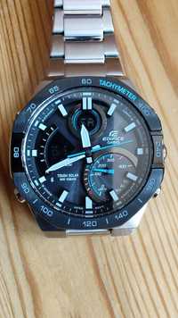 Męski zegarek CASIO ECB-950DB-1AEF Edifice, Bluetooth, Solar