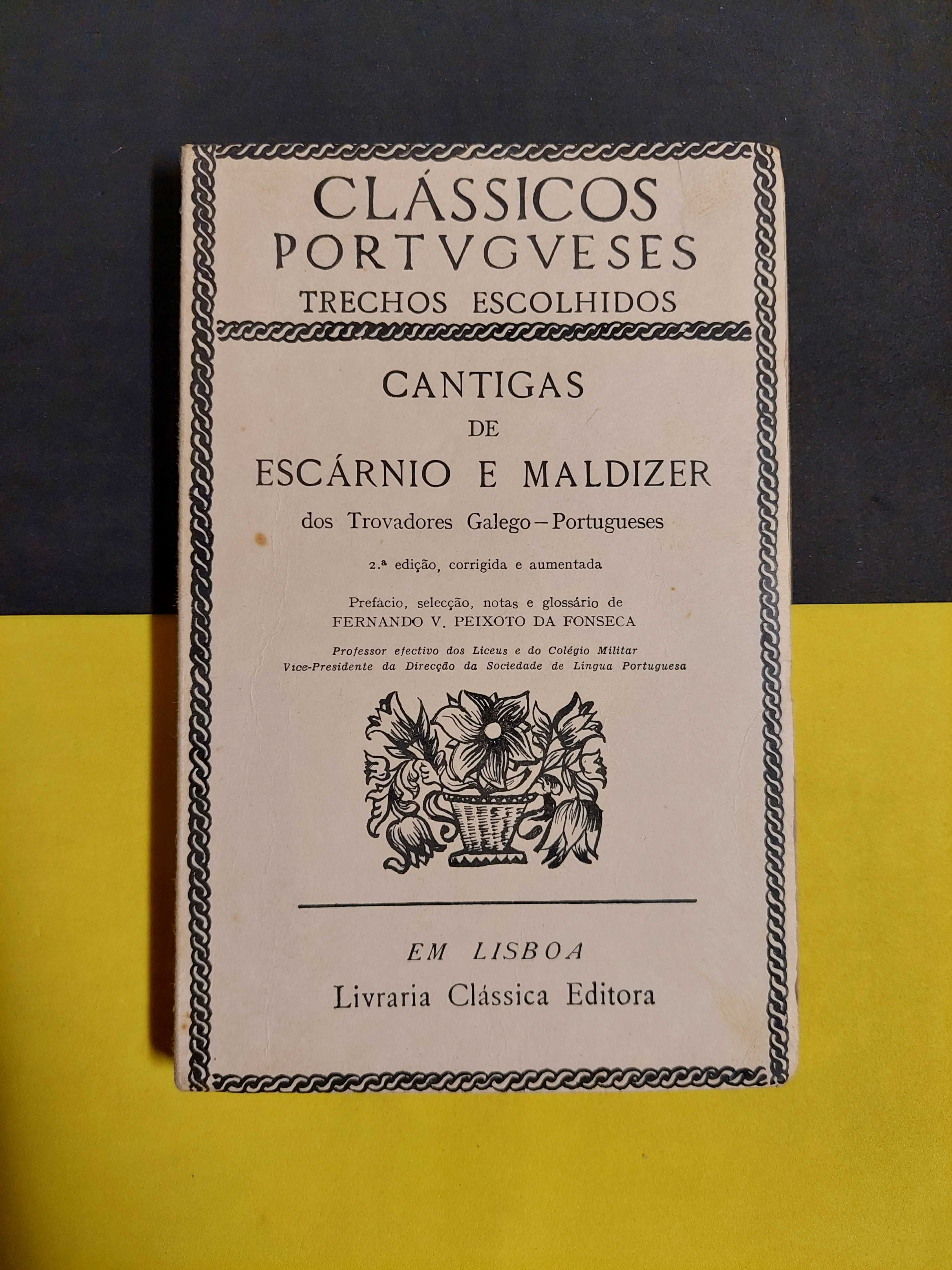 Cantigas de escárnio e maldizer dos trovadores Galego-portugueses