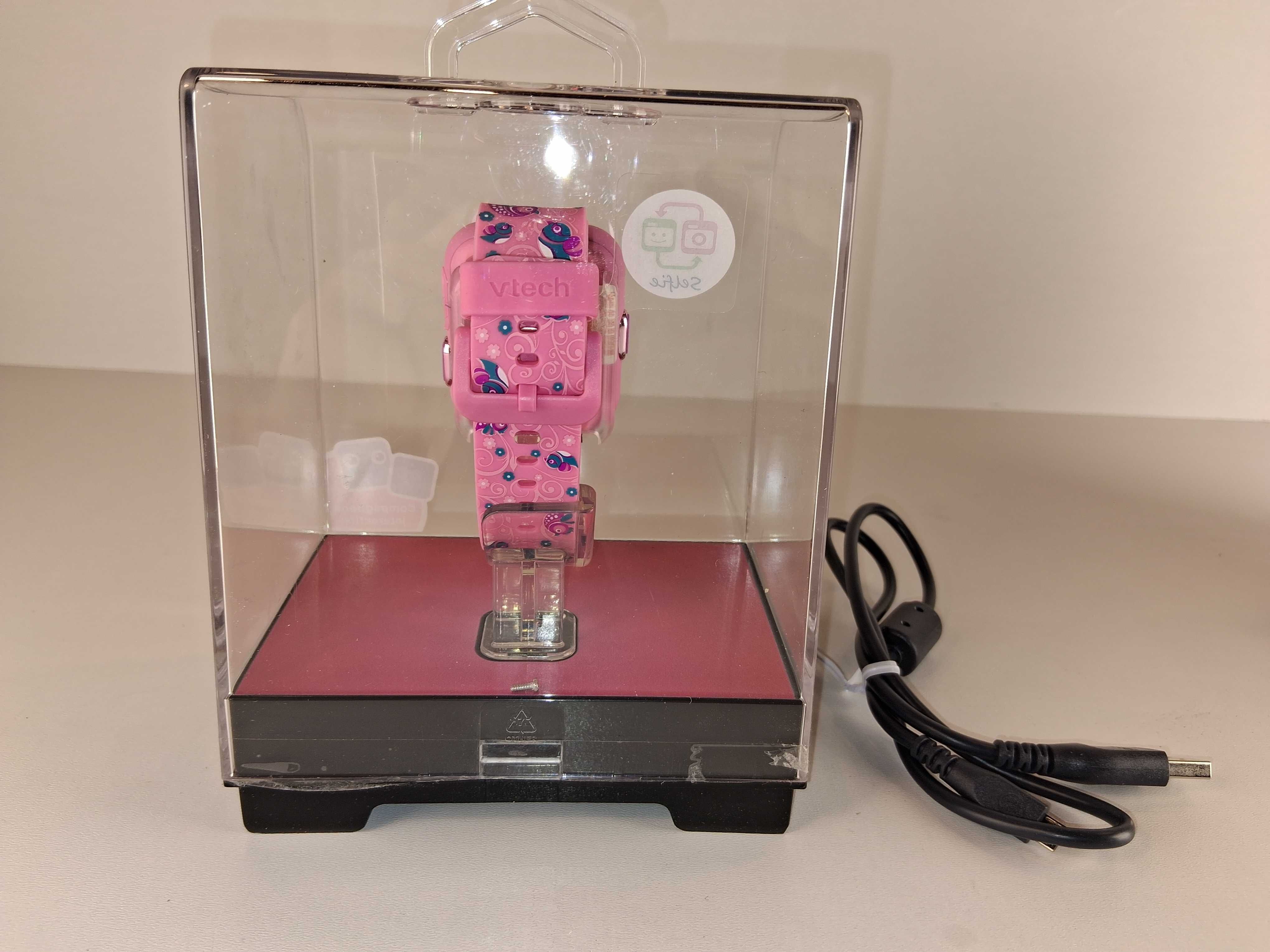 B019 Smartwatch Dla Dzieci VTech Kidizoom DX2 Różowy Zestaw