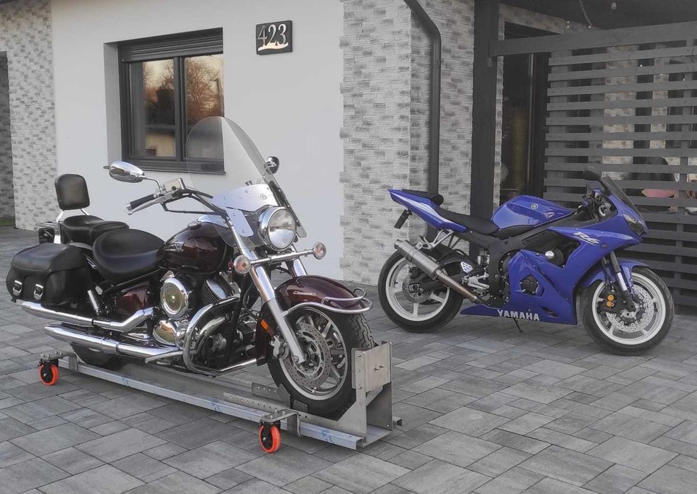 Platforma motocyklowa wózek manewrowy pod motocykl STAL NIERDZEWNA