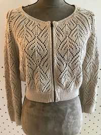 Sweterek ażurowy narzutka Orsay