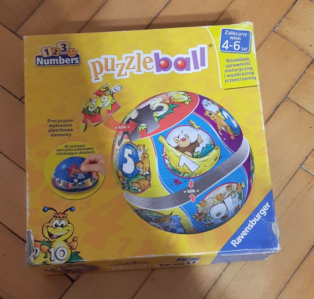 Puzzle 3d kula Mikołaj prezent