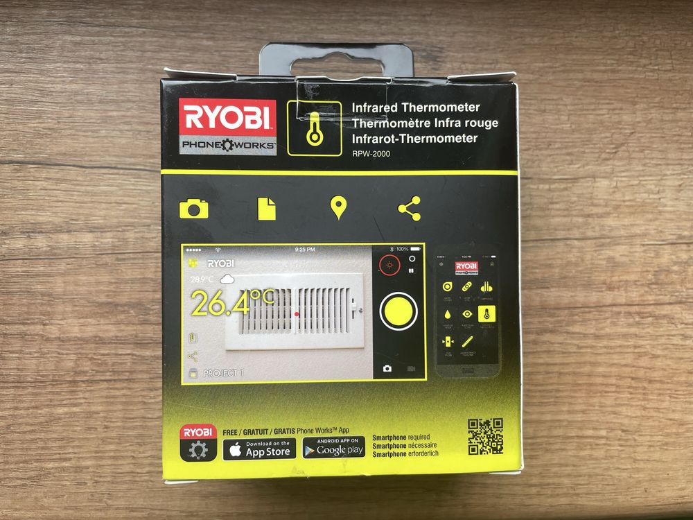 Termometr na podczerwień Ryobi