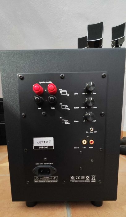 Sistema som Home theater JAMO 5.1 + Suportes Colunas