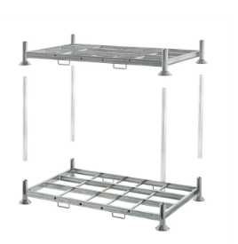 Regał magazynowy podwójny 2025x1180x310mm słupkowa paleta metalowa