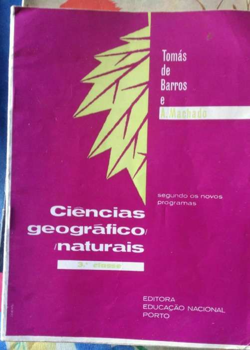 Livros escolares antigos Ciencias Naturais