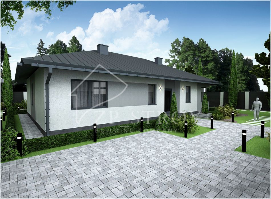 Одноэтажный дом на Правом