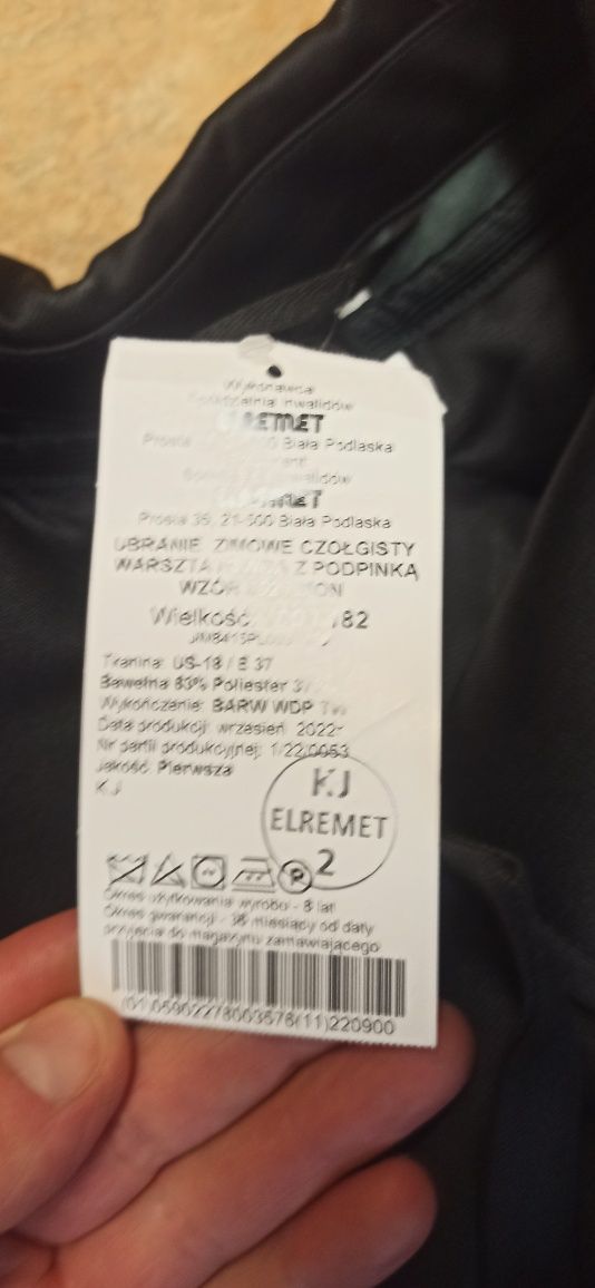 Ubranie zimowe czołgisty