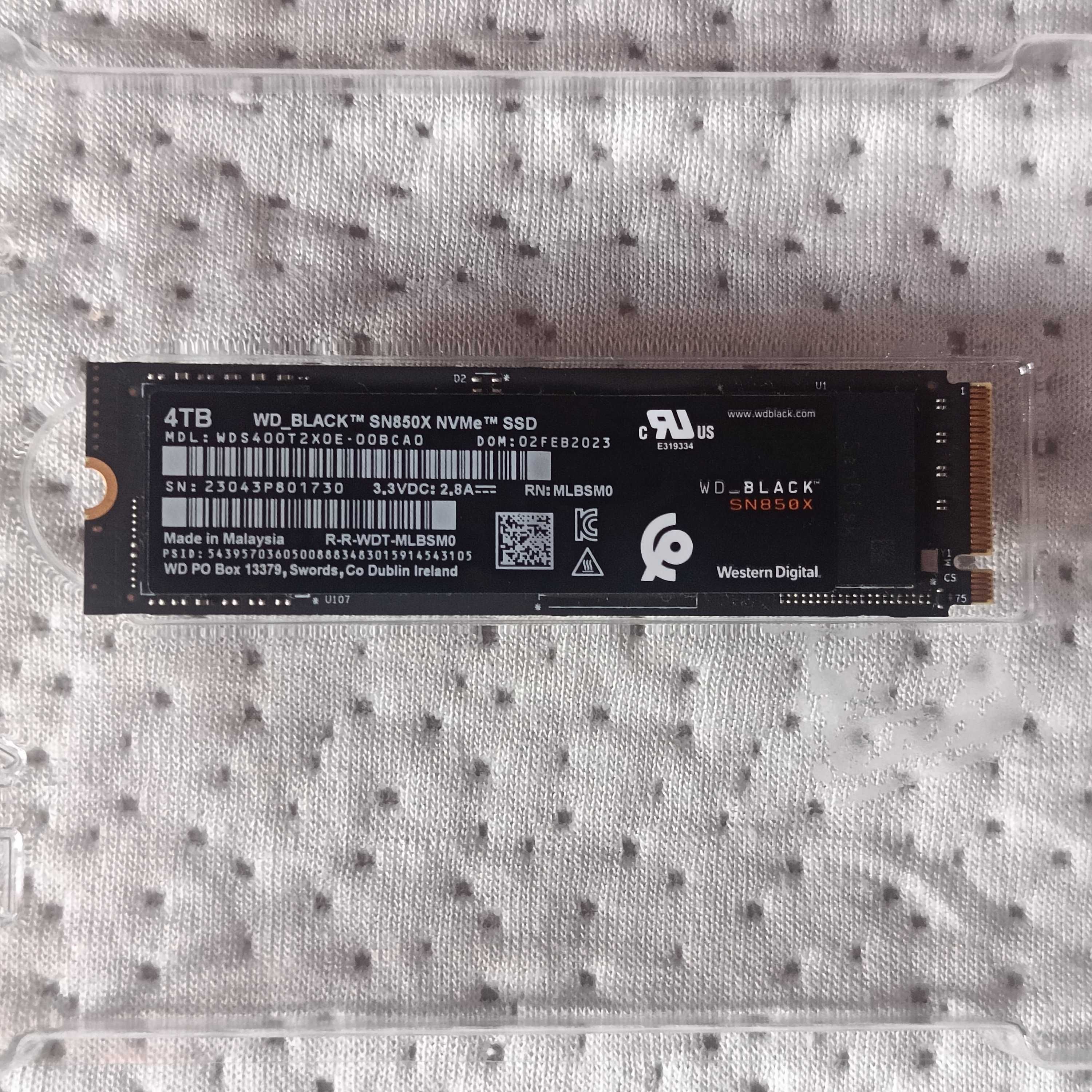 WD BLACK SN850X 4tb / gwarancja