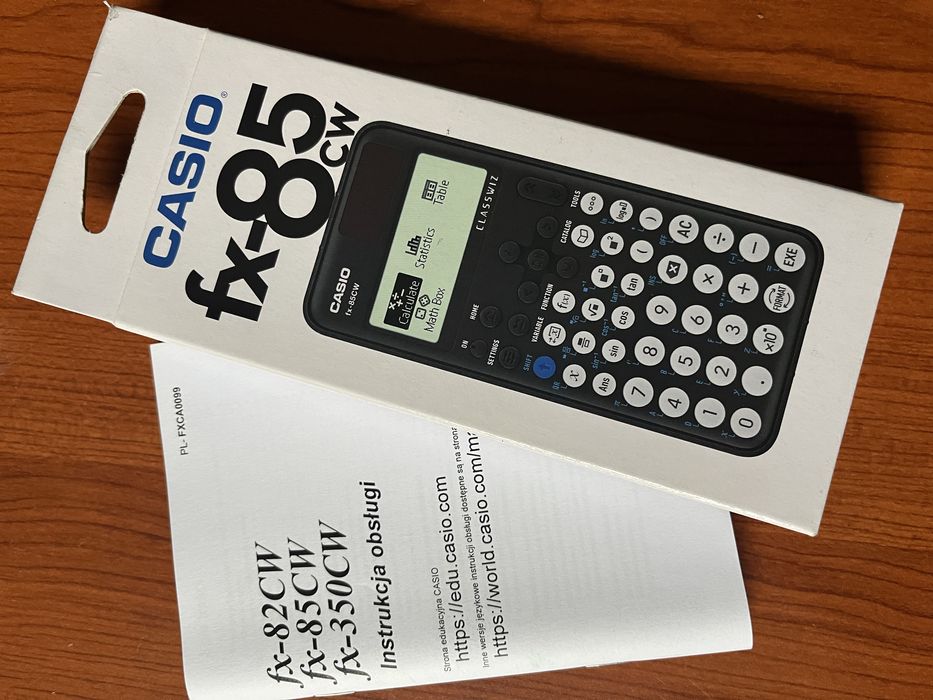 Kalkulator naukowy Casio fx-85cw bateria sloneczna polska instrukcja