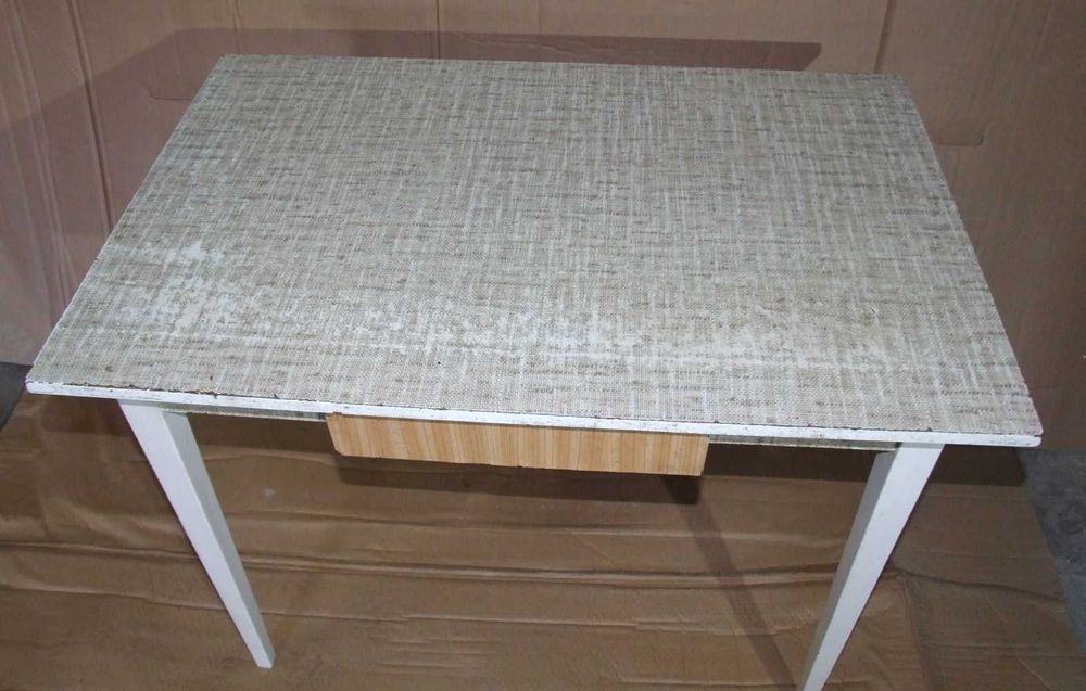 Stół kuchenny z szufladą PRL Vintage art deco retro loft