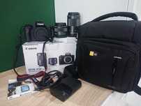 Aparat Canon EOS M50 mark II + dwa obiektywy + akcesoria