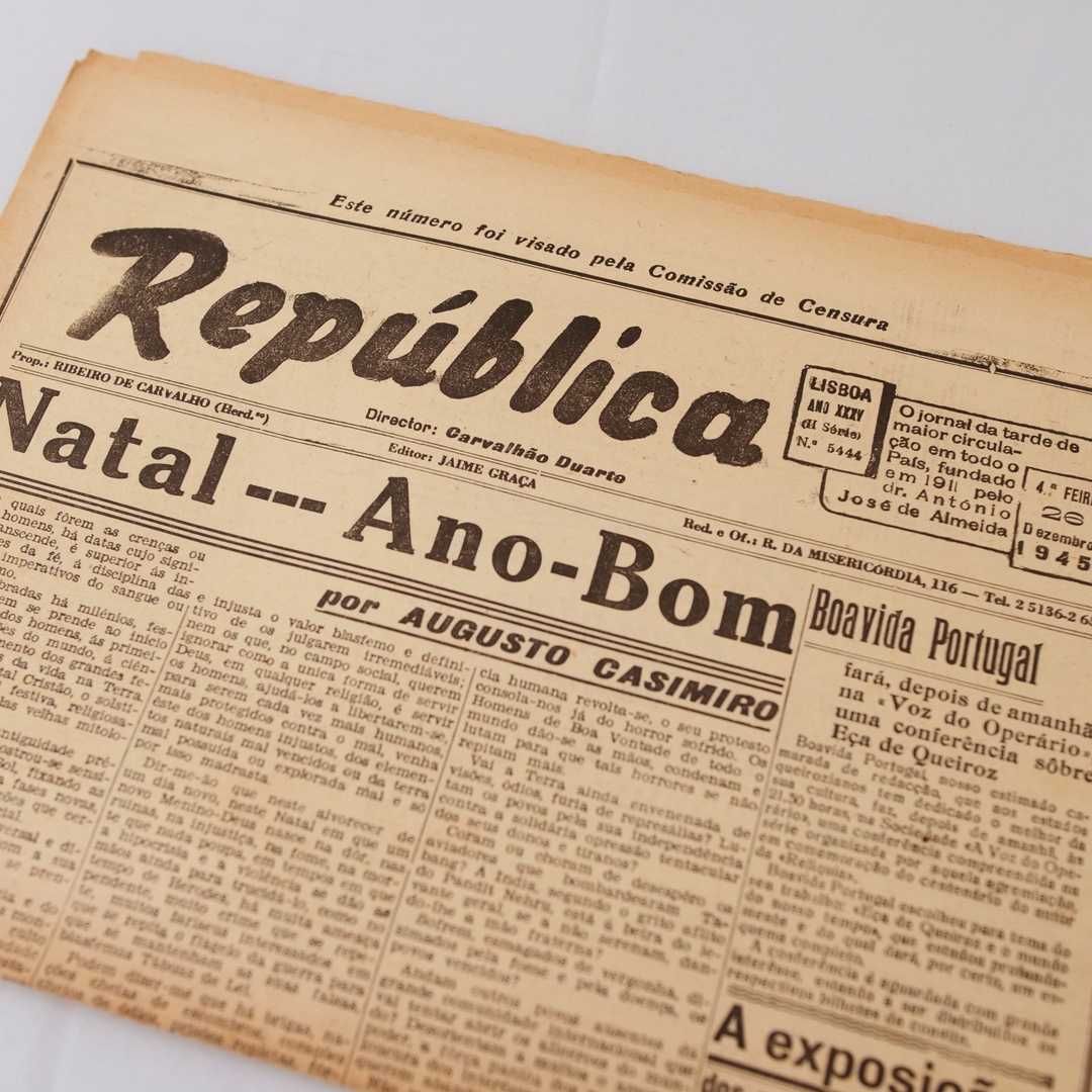 Jornal "A República" - 26 de dezembro de 1945