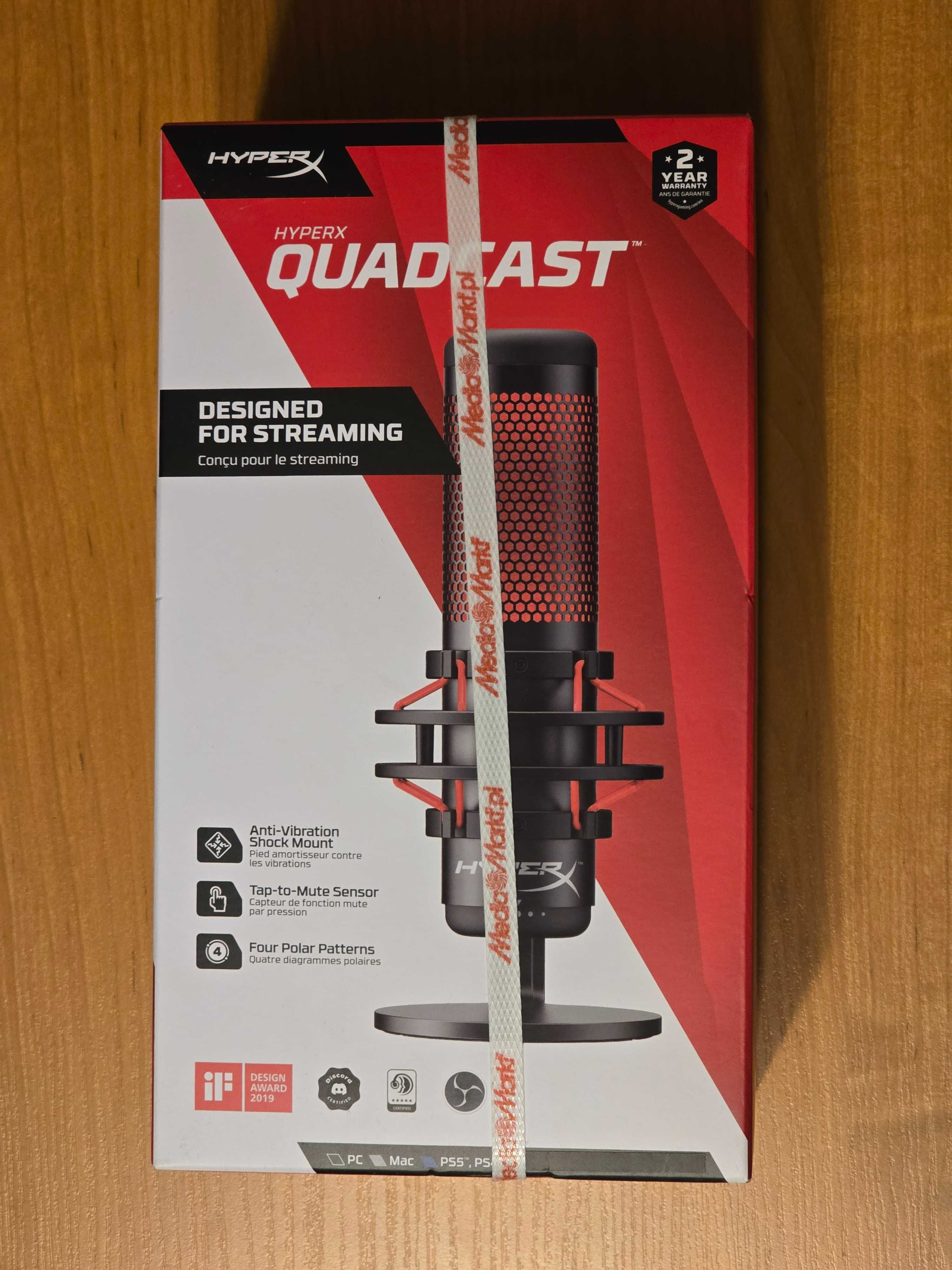Mikrofon do komputera HYPERX QuadCast HX-MICQC-BK