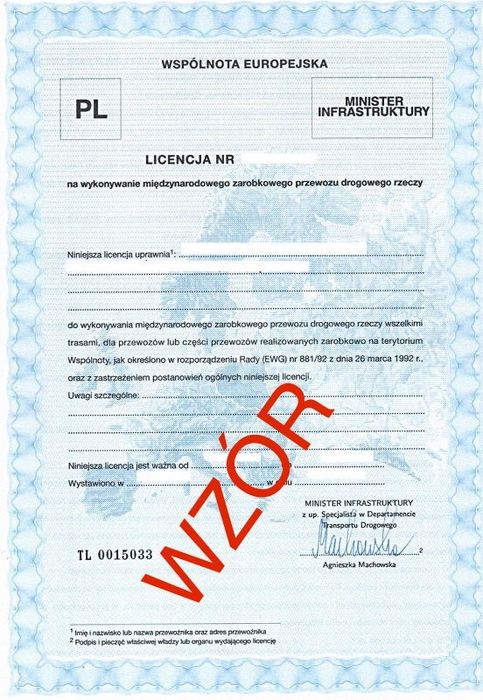 Pomoc w uzyskaniu Licencji Transportowej
