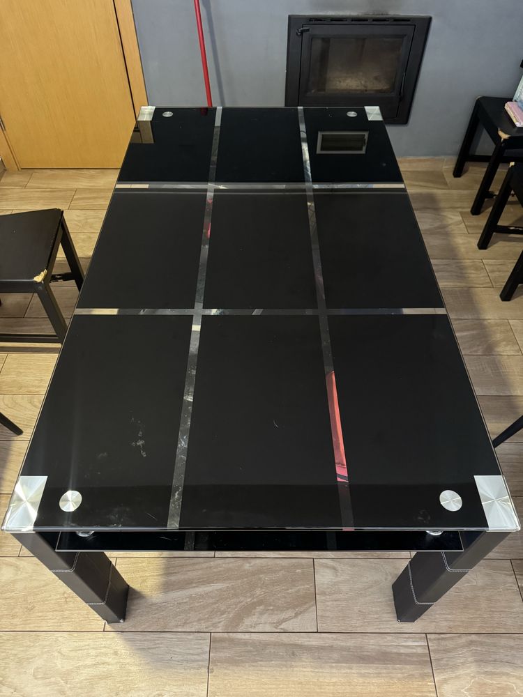 Vendo mesa de jantar em vidro