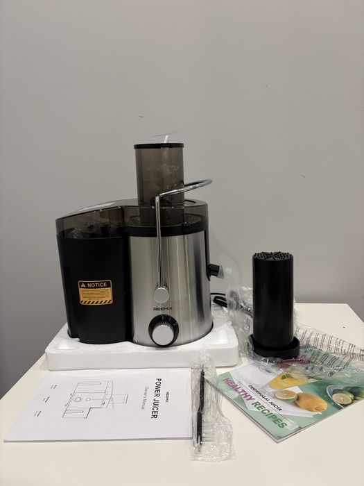Sokowirówka REEMIX KS-500H Power Juicer 800 W, uszkodzony pojemnik