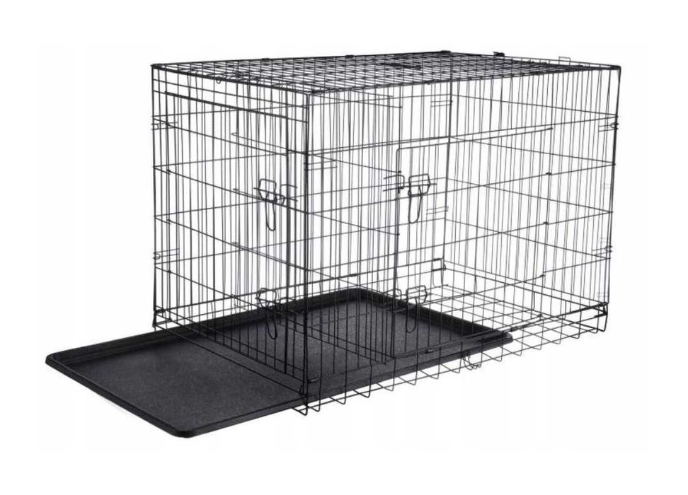 DUŻE RASY Klatka kennelowa dla psa 3XL 122cm kojec metalowy Bezpieczny