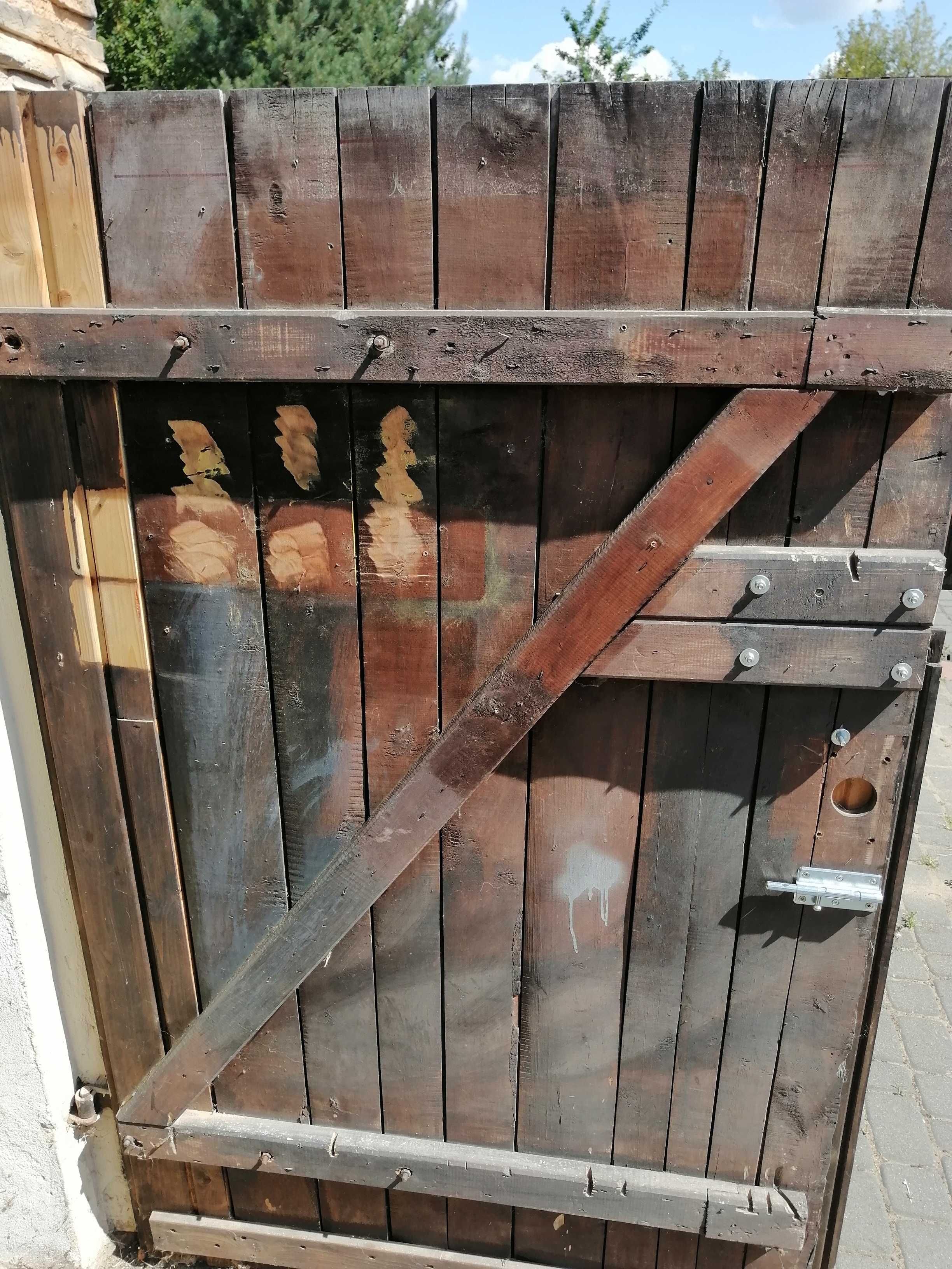 brama garażowa dwuskrzydłowa drewniana 225x177cm polecam