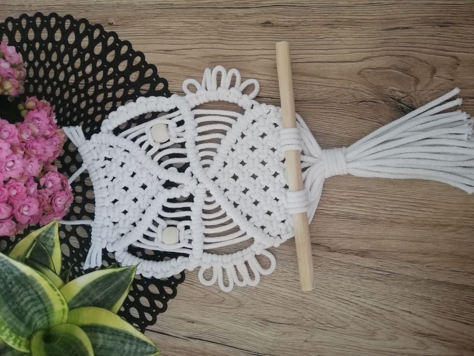 Biała Sowa, duża 40/25cm