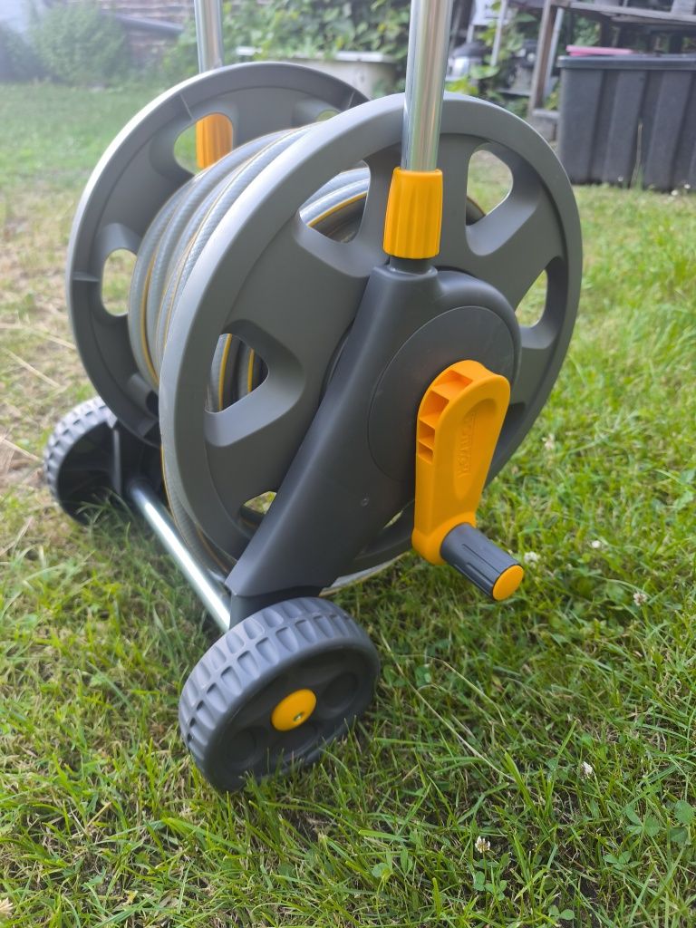 Wózek na wąż Hozelock + wąż ogrodowy 25 mb