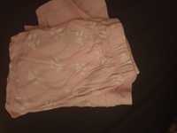 Różowa piżamka spodenki i krótki rekaw