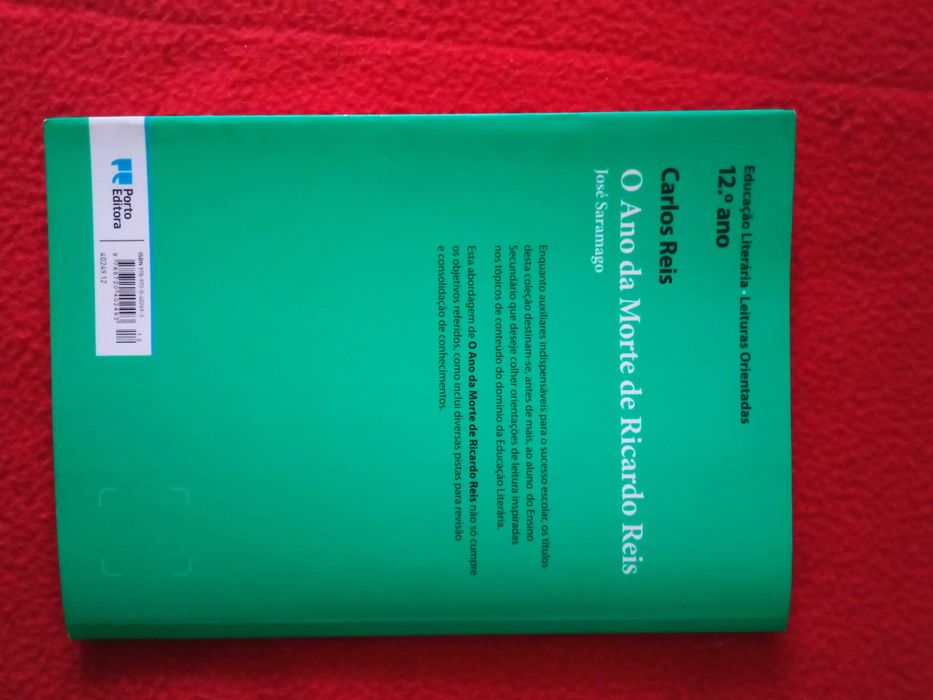 Livro- resumo "O Ano da Morte de Ricardo Reis" de José Saramago