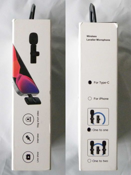 Портативний бездротовий петличний мікрофон.