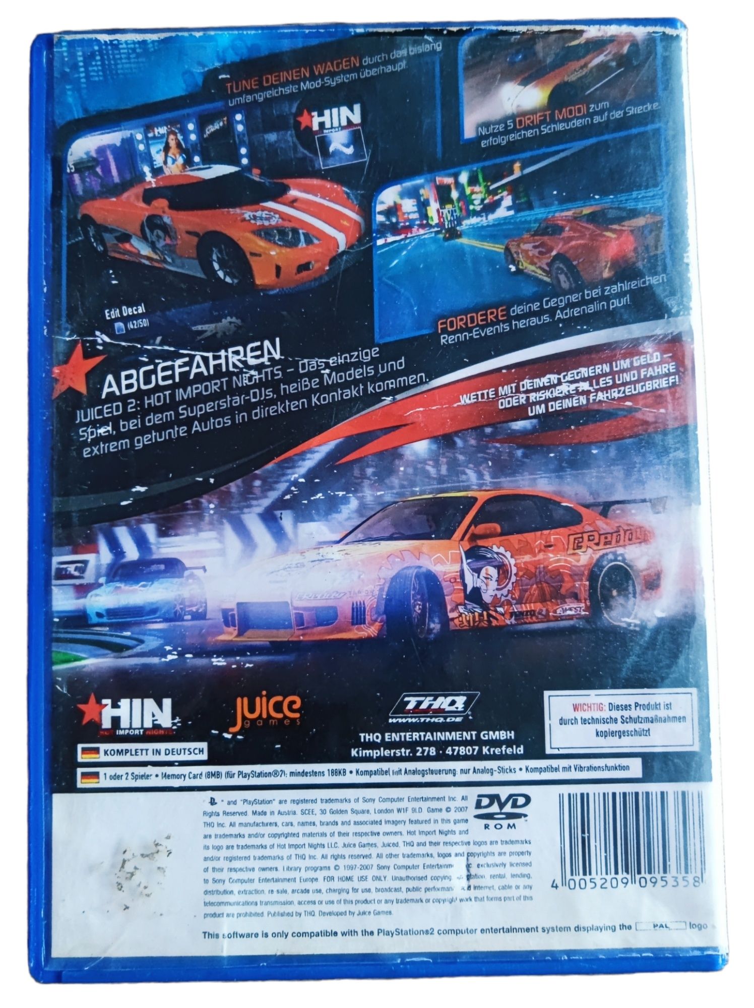 Pudełko Juiced 2 PlayStation 2 (PS2)