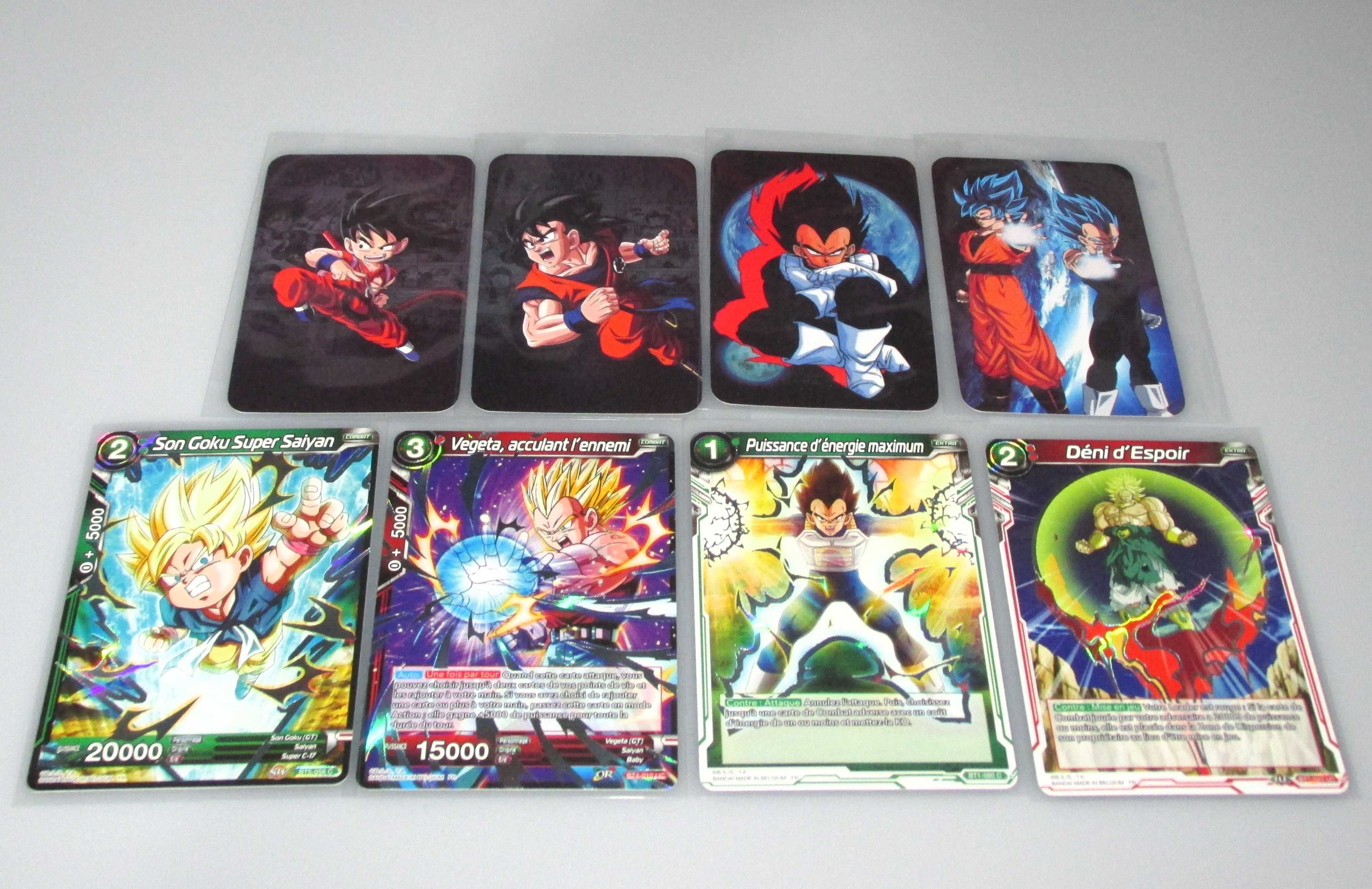 8 Cartas Variadas Dragon Ball