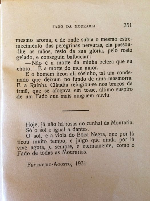 Fado da Mouraria - Norberto de Araújo, 1931