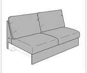 IKEA VIMLE rama sekcji 2-os.