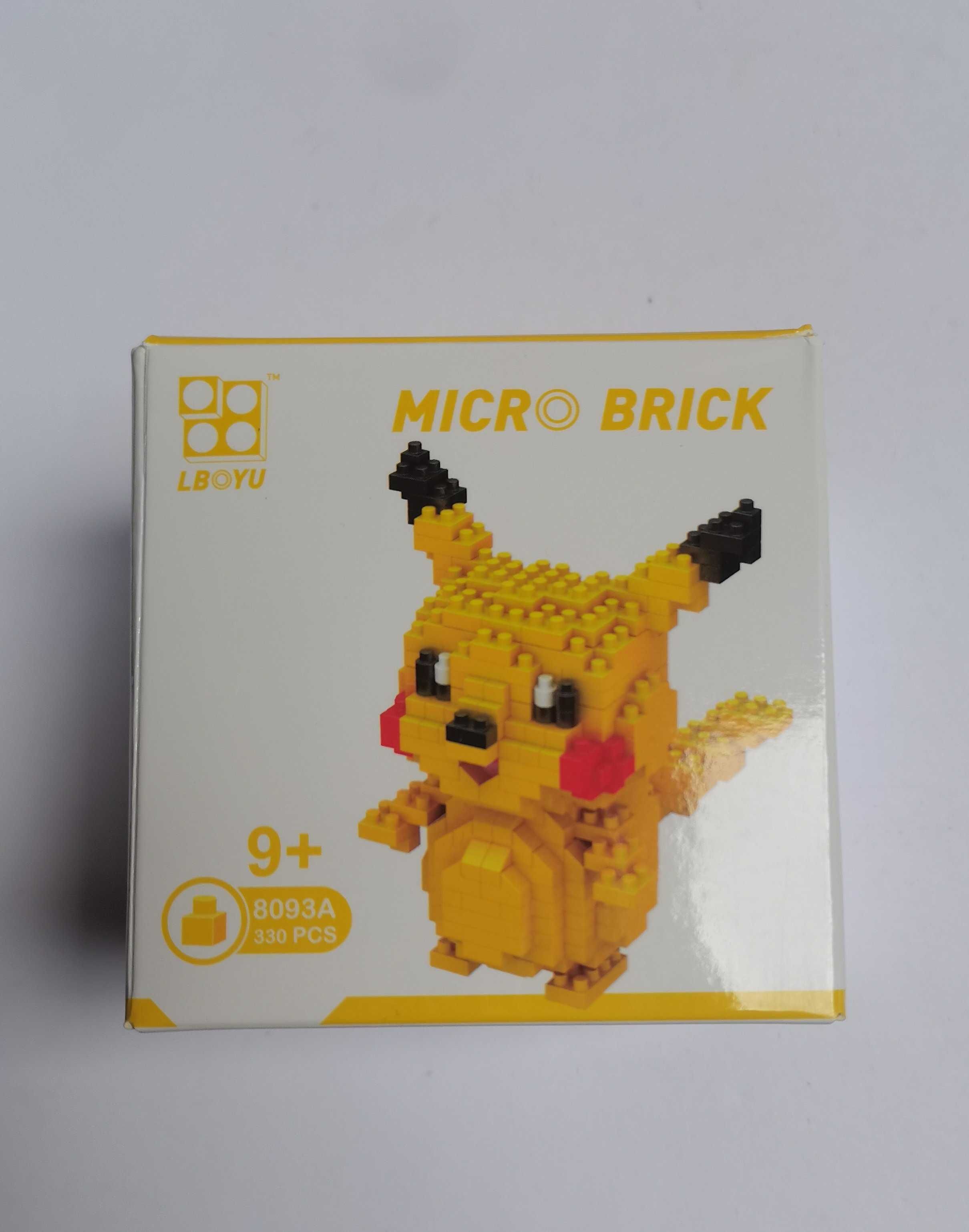 Mini klocki, figurka do złożenia: Pikachu (Pokemony, anime) + pudełko