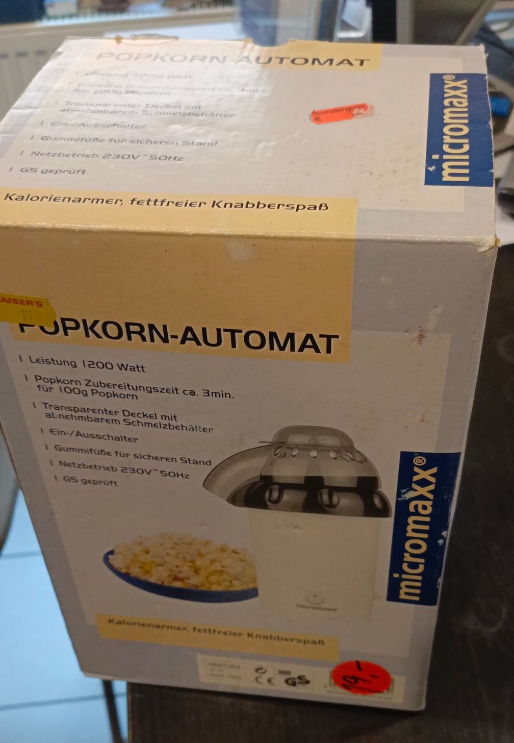 Automat do popcornu. Okazja