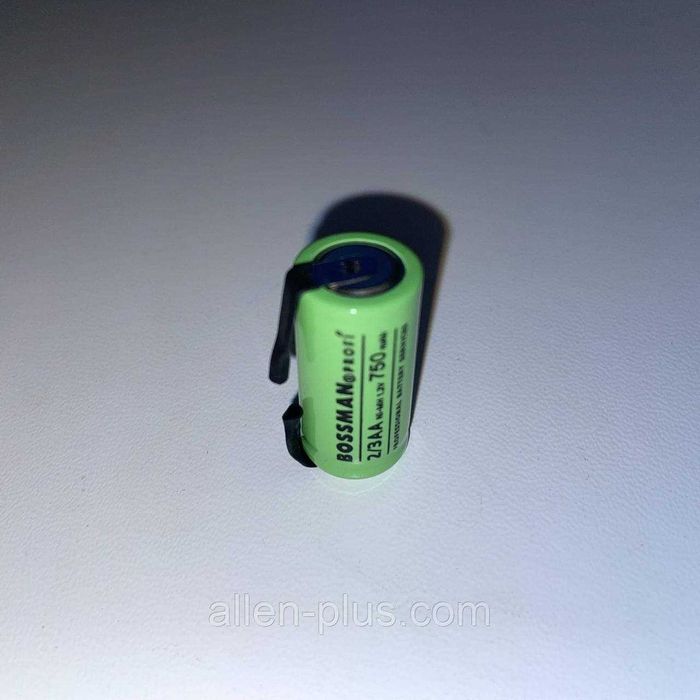 Аккумулятор технический с лепестками BOSSMAN Ni-MH 2/3AA 1,2V 750mAh
