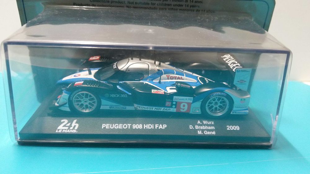 Peugeot 908 HDi FAP #9: Vencedor 24h Le Mans 2009 - Miniatura esc 1/43
