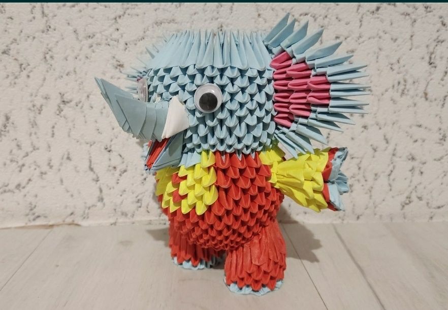 Słoń Origami modułowe 3D