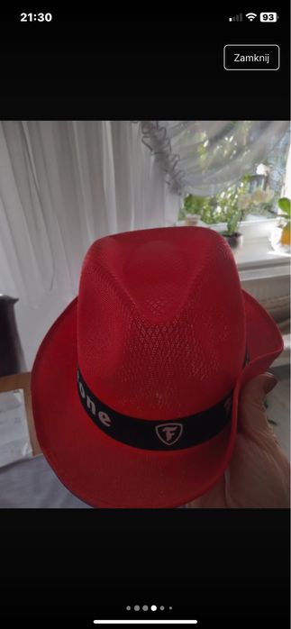 Kapelusz unisex czerwony