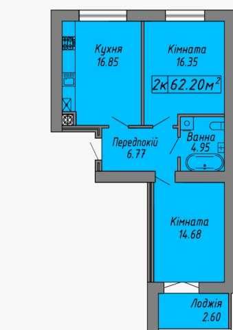 Продаж 2к квартири, по вул. Бандери, розтермінування, внесок від 10%