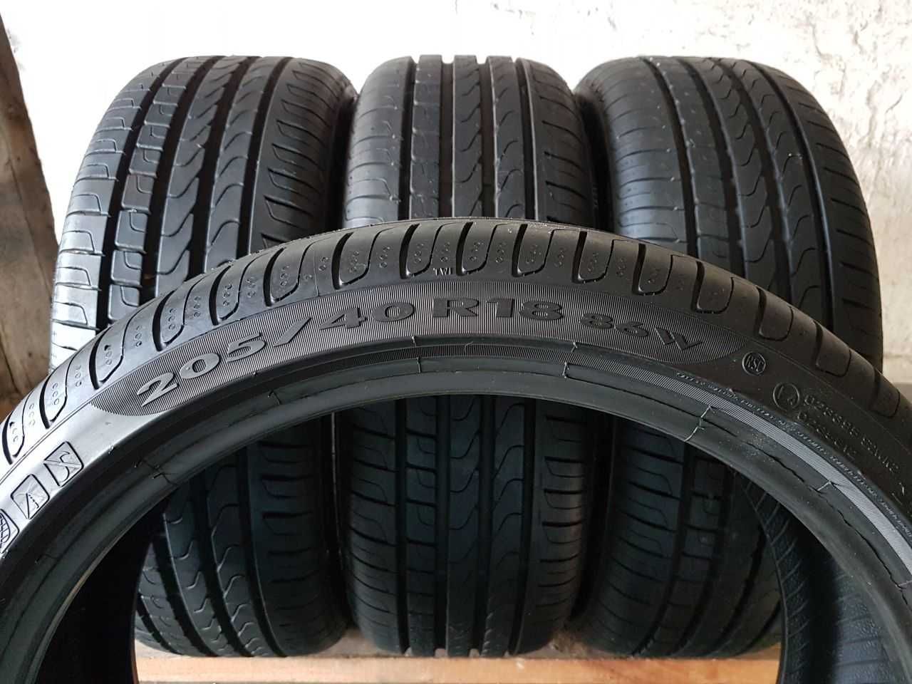 Cztery Opony letnie 205/40R18 7,7mm Pirelli Cinturato P7