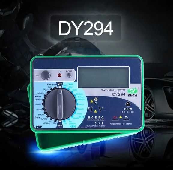 Dy294 тестер потужних транзисторів пробивної напруги коеф. підсилення